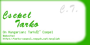 csepel tarko business card